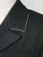 WWII German Elite M32 Officer NCO Black Wool Tunic Jacket