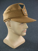 WWII German Third Reich Hat SA Brown Wool M43 Field Cap Berlin-Brandenburg