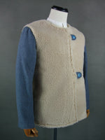 WW1 France French Army Horizon Blue Fur Jerkin Winter Vareuse