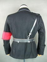 WWII German Elite M32 Officer NCO Black Wool Tunic Jacket