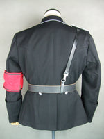 WWII German Elite M32 Officer Black Gabardine Dress Tunic Jacket
