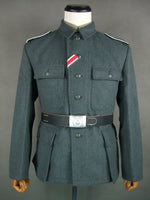 WWII World War 2 German M43 Field Tunic Grey Green Wool