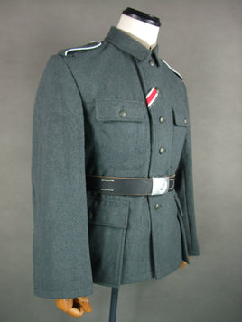 WWII World War 2 German M43 Field Tunic Grey Green Wool