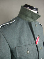 WWII World War 2 German M43 Field Tunic Grey Green Wool