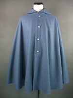 WW1 French Chasseurs Alpins M1892/1915 Bleu Horizon Blue Wool Cloak Hooded Cape