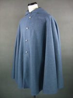 WW1 French Chasseurs Alpins M1892/1915 Bleu Horizon Blue Wool Cloak Hooded Cape