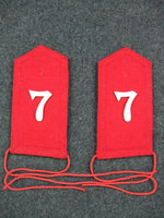 WW1 WW2 Imperial Japanese Army Meiji Removable Shouldboards + Embroidered Co. Nbr