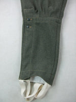 Pantalon en laine gris pierre allemand de la Première Guerre mondiale