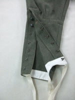 Pantalon en laine gris pierre allemand de la Première Guerre mondiale