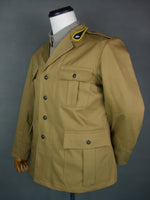 Officier Tunique Saharian Tropical M40 Camiciotto Italien de la Seconde Guerre Mondiale