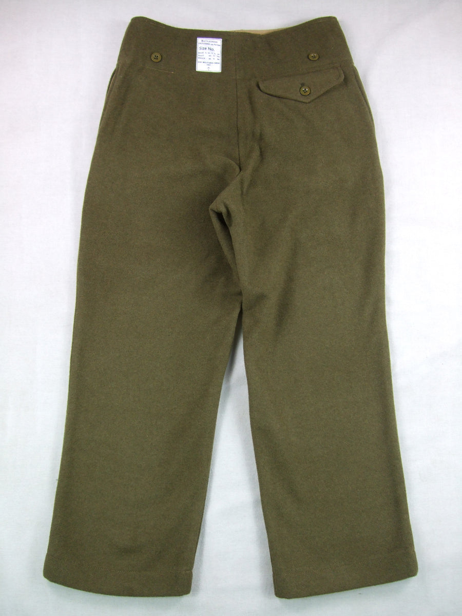 WW2 Great Britain British Army P40 Wool Battle Trousers Pants