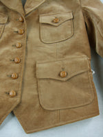WW2 German HJ HY BDM Girls Brown Fleece Velvet Climbing Jacket