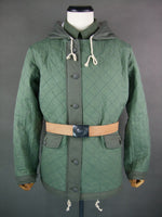 WWII German Luftwaffe LW Reversible Winter Quilted Parka Reed Green & White