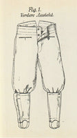 Pantalon en laine gris pierre allemand de la Première Guerre mondiale