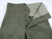 WW1 Italian Light Grey Green Wool Model 1909 Trousers For Mountain Troops