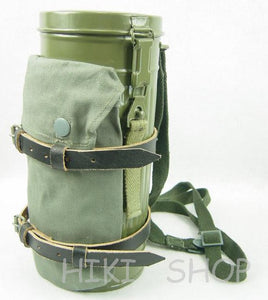 WWII German Gas Mask Canister Set Field Gray Reproduction