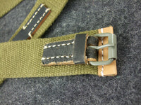 WWII German Trouser Belt Canvas Leather