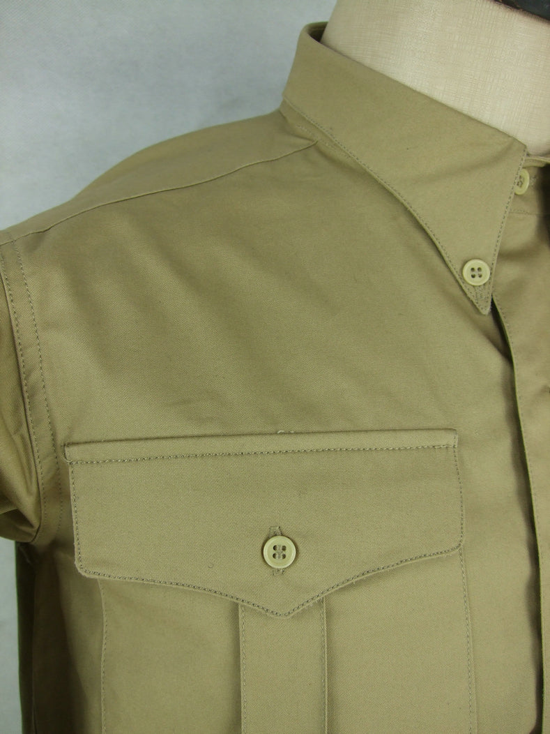 WW2 France French Enlisted M1935 M35 Cotton Service Shirt Khaki 