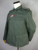 WWII German WH Soldier HBT M42 Field Tunic Jacket