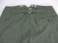 WWII German Mountain Troops M37 Field Gray Trousers Pants