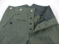 WWII German Mountain Troops M37 Field Gray Trousers Pants