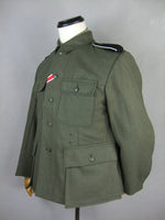 Tunique allemande M43 EM Wool Field Grey Elite de la Seconde Guerre mondiale