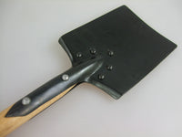 WW2 German Flat Shovel + Leather Cover Carrier