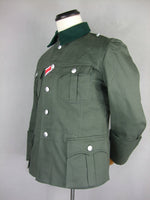 WWII German M36 Officer Summer HBT Field Tunic Jacket
