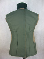 WWII German M36 Officer Summer HBT Field Tunic Jacket