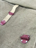 Sac à pain marin de la marine impériale japonaise de la Seconde Guerre mondiale, brut en lin