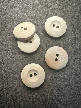 WW2 Japanese Imperial Wooden Buttons Plain 18 mm X5