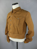 WW2 British P37 Battledress Jacket Tunic Overalls Blouses Denim Brown