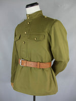 WW2 Russian M43 Field Gimnasterka Shirt Sergeant NCO Tunic Tan