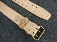 Ceinture d'équipement en cuir marron, WW1 WW2 France français M1903 M1914 M1915