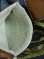 Gants de mitrailleur en laine bleue Horizon de l'armée française de la 1ère Guerre mondiale