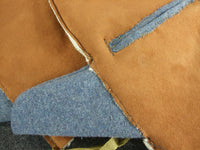 Gants de mitrailleur en laine bleue Horizon de l'armée française de la 1ère Guerre mondiale