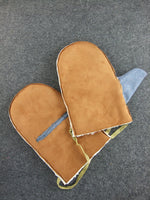 Gants de mitrailleur en laine bleue Horizon de l'armée française de la 1ère Guerre mondiale