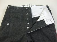 WWI World War 1 German Stone Grey Wool Trousers Pants
