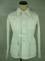 WWII WW2 Italy Italian M40 White Cotton Tunic