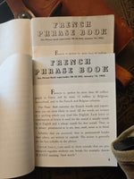 WW2 United States USA English / French Phrase Book TM 30-602 1943