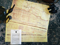 WW2 United States U.S. Military Omaha Beach D-Day Operation Intelligence High-Resolution Map