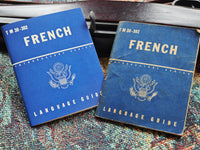 WW2 United States USA English / French Phrase Book TM 30-302