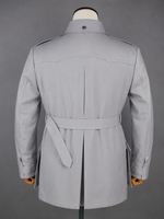 WWII Italian Troops Gray Collared Safari Sahariana Jacket Saharian Tunic
