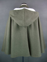 WW1 Italy Italian Light Grey Green Wool Model 1909 Cape For Foot Troops With Hood