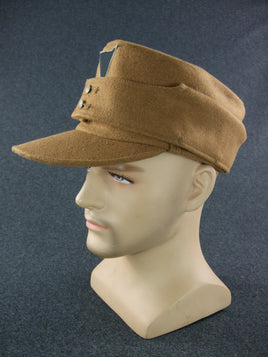 WWII German Third Reich Hat SA Brown Wool M43 Field Cap Berlin-Brandenburg
