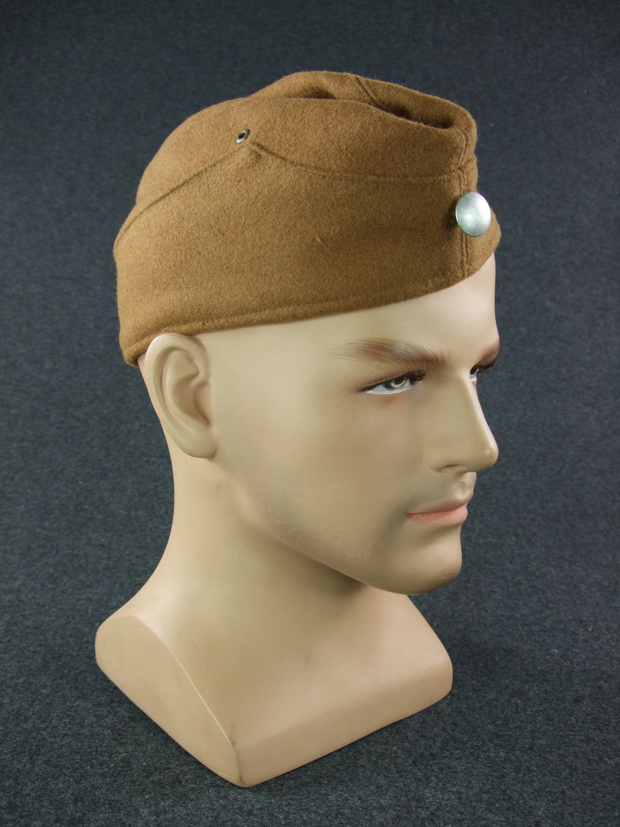 WWII German Third Reich Hat SA Brown Wool Overseas Garrison Side Cap ...