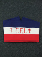WWII Free France French Resistance FFI & 2x Cross of Lorraine Armband