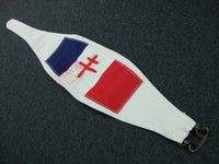 WW2 Free France French Resistance Cross of Lorraine Tricolour Armband Brassard