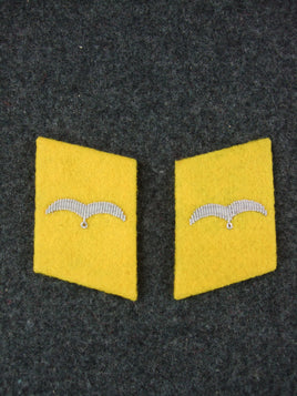 WW2 German Luftwaffe Feldwebel Flieger Collar Tabs Pair