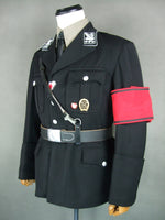 WWII German Elite M32 Officer Black Gabardine Dress Tunic Jacket